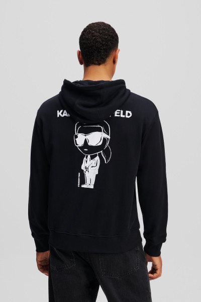 MELEGÍTŐ FELSŐ KARL LAGERFELD BIG IKON HOODIE - Kép 2