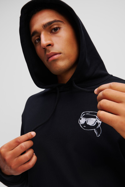 MELEGÍTŐ FELSŐ KARL LAGERFELD BIG IKON HOODIE - Kép 3