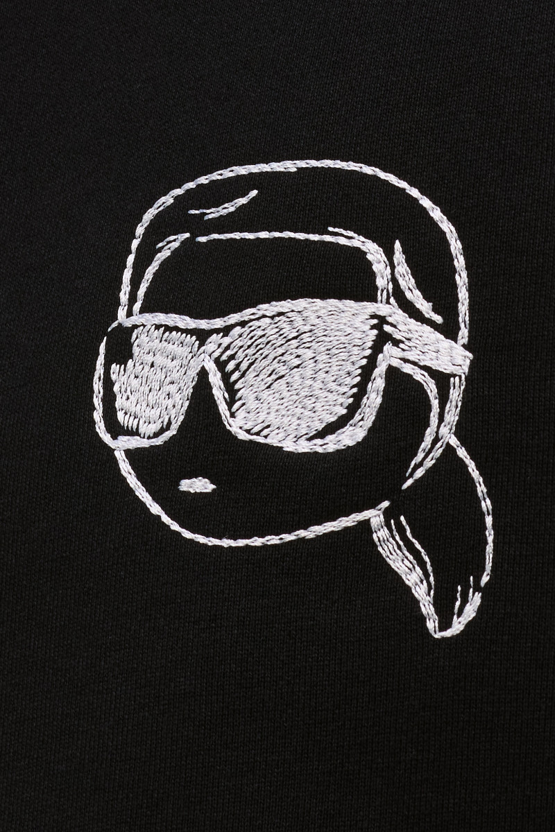 Mikina Karl Lagerfeld Big Ikon Sweatshirt Black