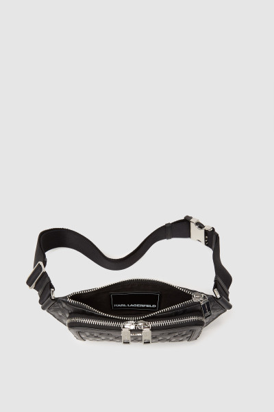 BUM BAG KARL LAGERFELD K/LOOM LEATHER BUMBAG - Kép 3
