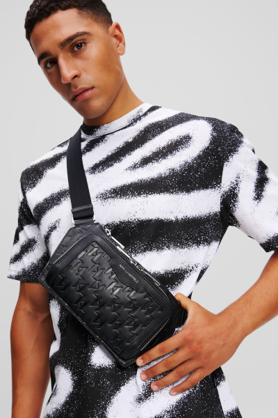 BUM BAG KARL LAGERFELD K/LOOM LEATHER BUMBAG - Kép 5