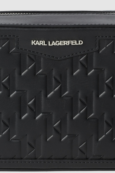 TÁSKA KARL LAGERFELD K/LOOM LEATHER CAMERA BAG - Kép 4