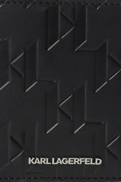 PÉNZTÁRCA KARL LAGERFELD K/LOOM LEATHER BIFOLD WALLET - Kép 4