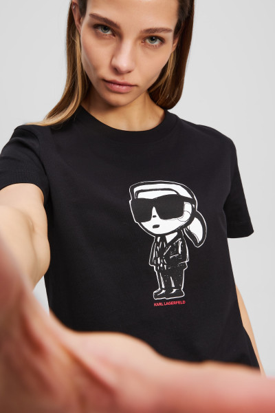 PÓLÓ KARL LAGERFELD IKON SKETCH KARL T-SHIRT - Kép 3