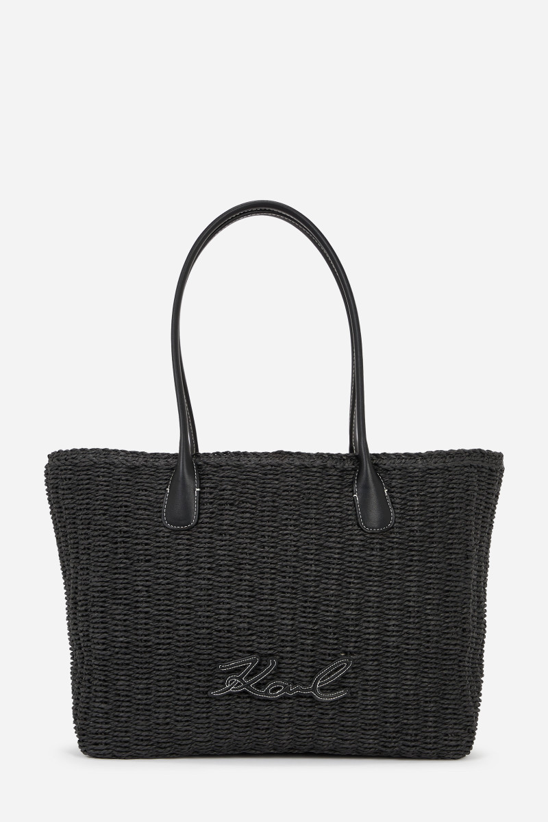 Kabelka Karl Lagerfeld K/Essential Raffia Bag Black2