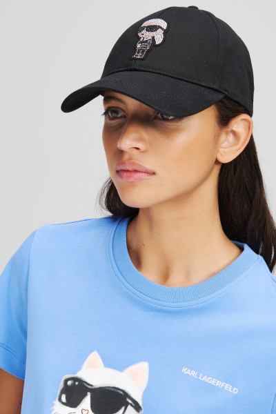 SAPKA KARL LAGERFELD IKON RHINESTONES CAP - Kép 5