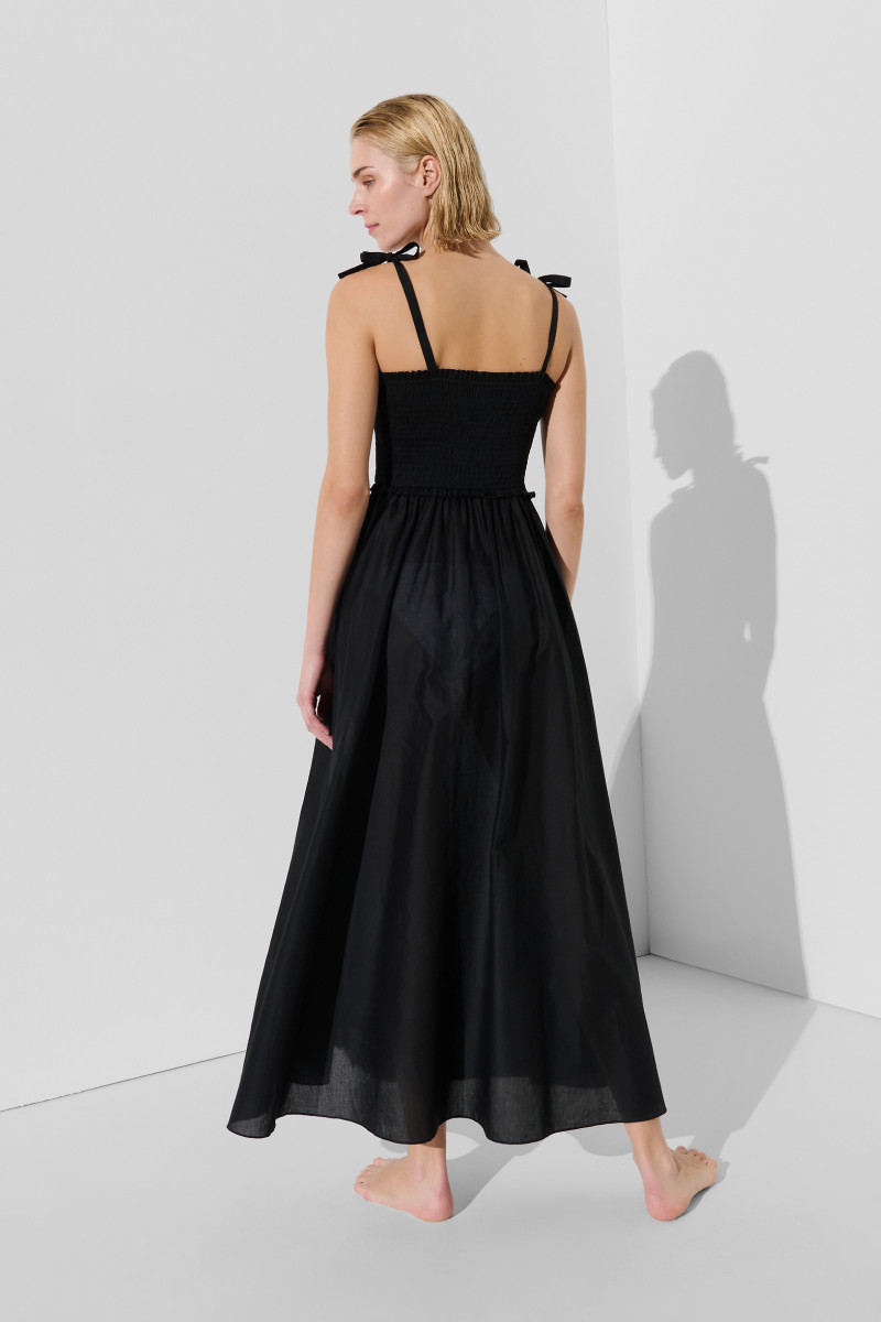 Plážové Oblečenie Karl Lagerfeld Karl Dna Signature Ankle Dress Black
