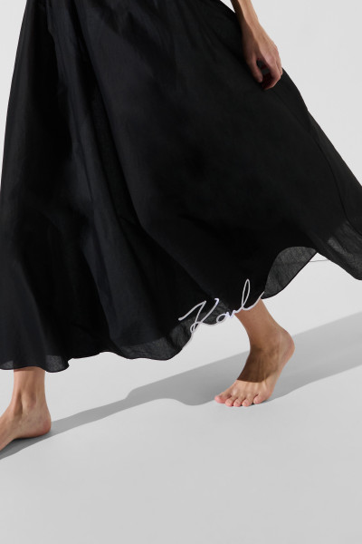 STRANDRUHA KARL LAGERFELD KARL DNA SIGNATURE ANKLE DRESS - Kép 3