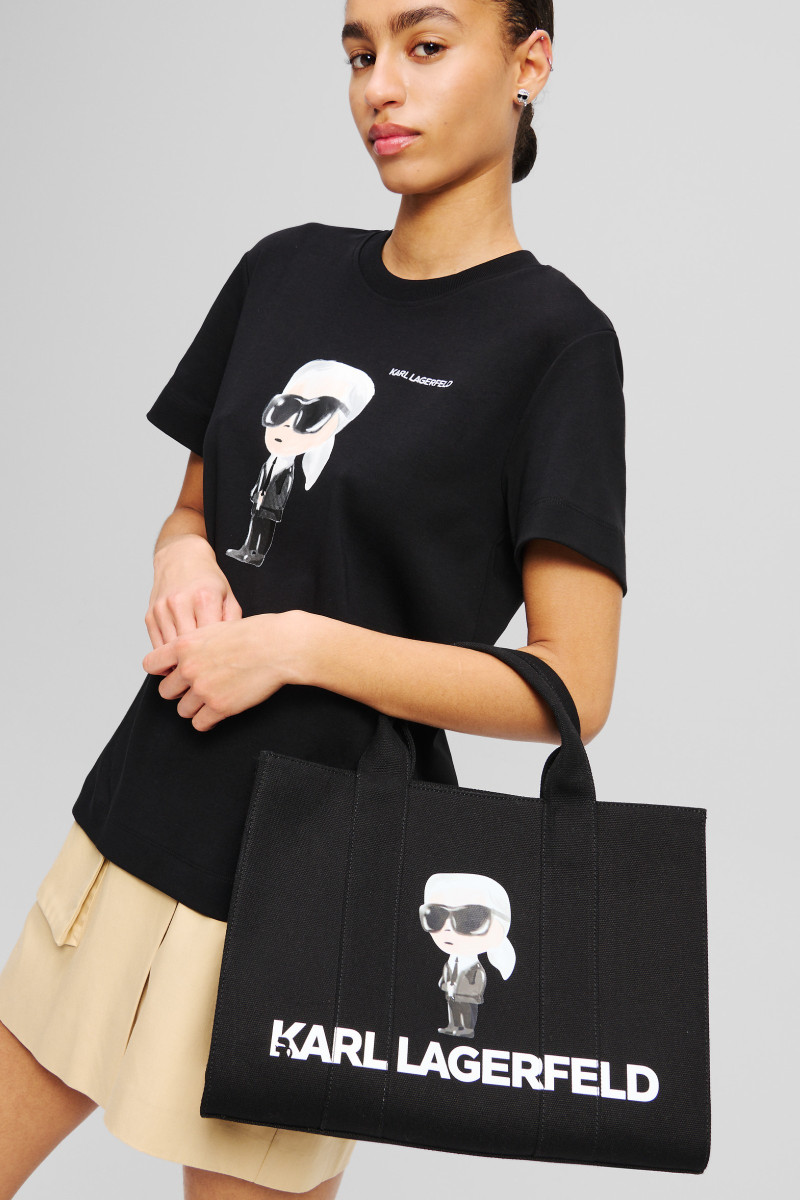 Kabelka Karl Lagerfeld Ikon Karl Square Tote Black