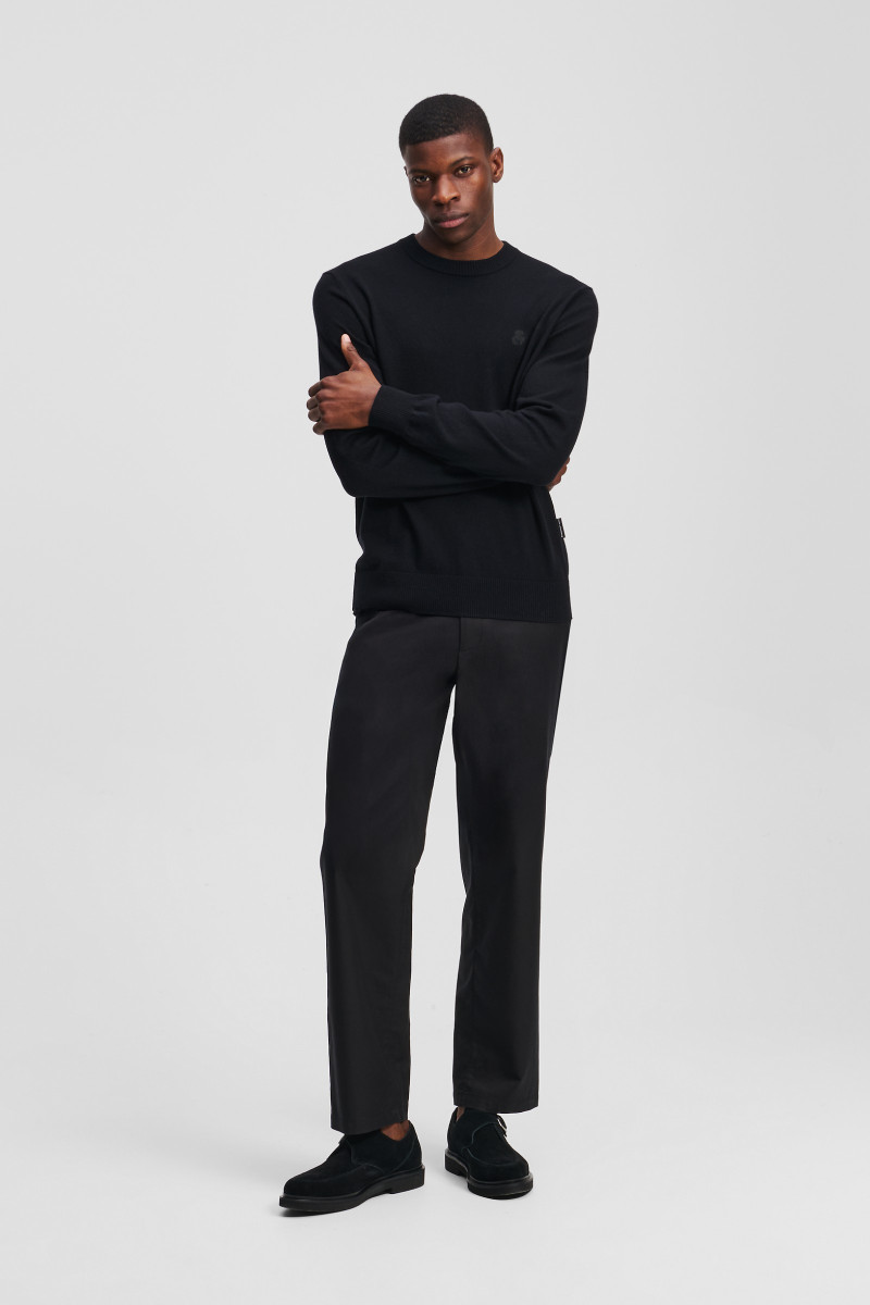 Sveter Karl Lagerfeld Kameo Logo Crewneck Black