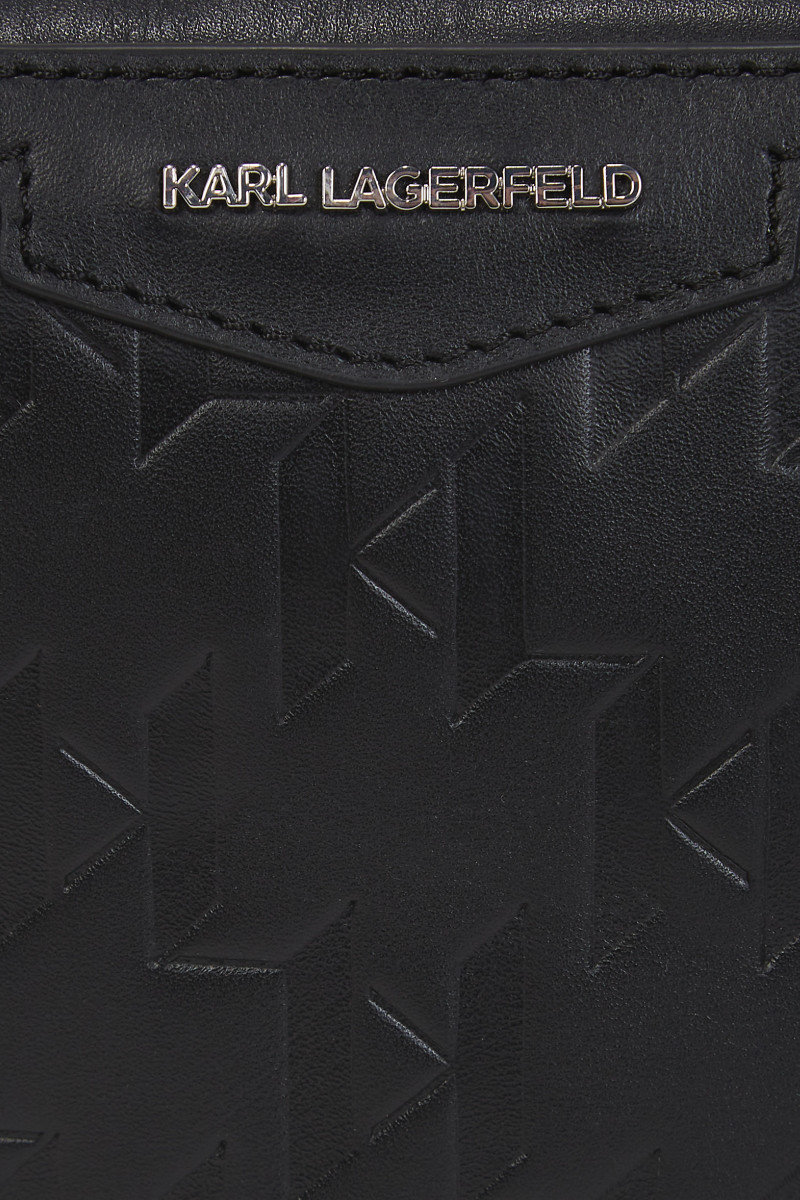 Crossbody Karl Lagerfeld K/Loom Leather Small Slingbag Black