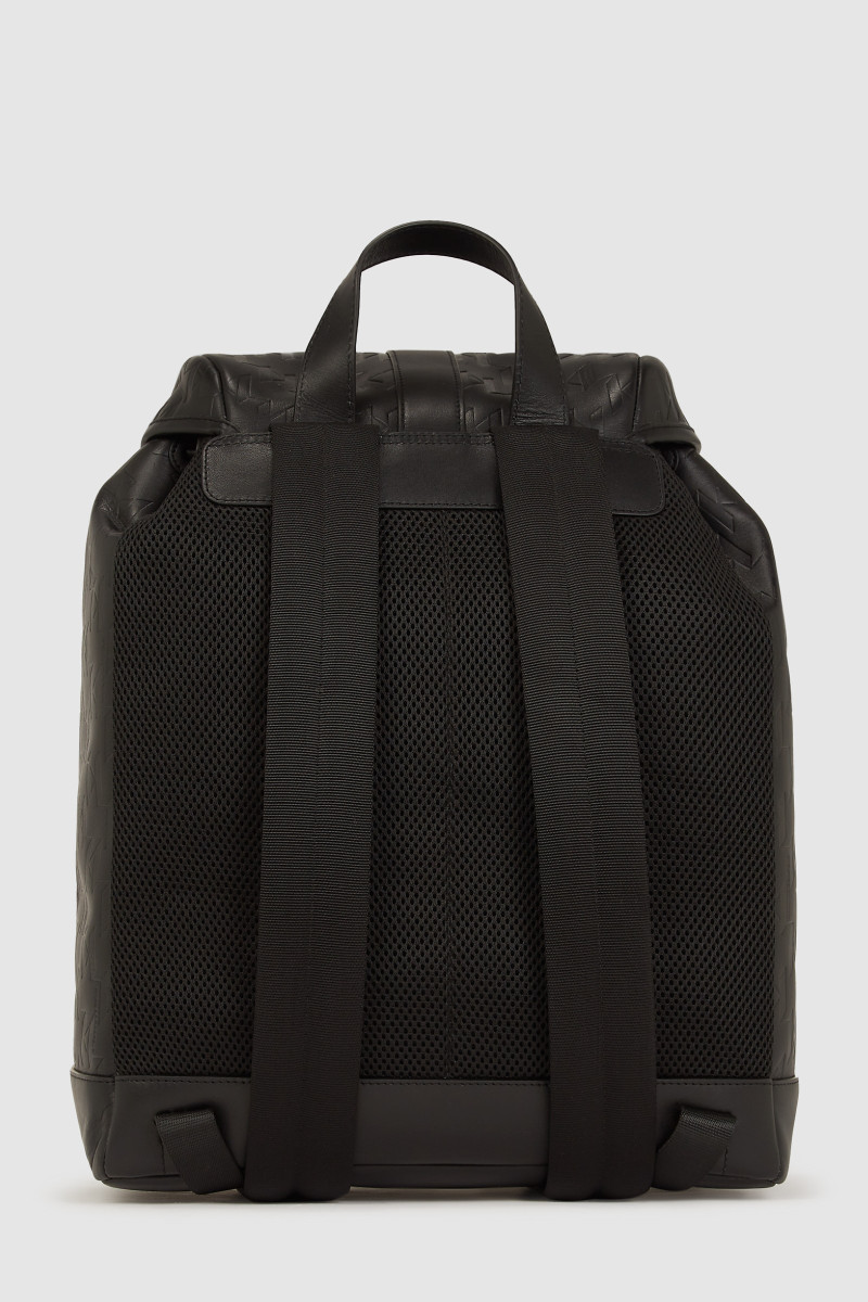 Batoh Karl Lagerfeld K/Loom Leather Backpack Black