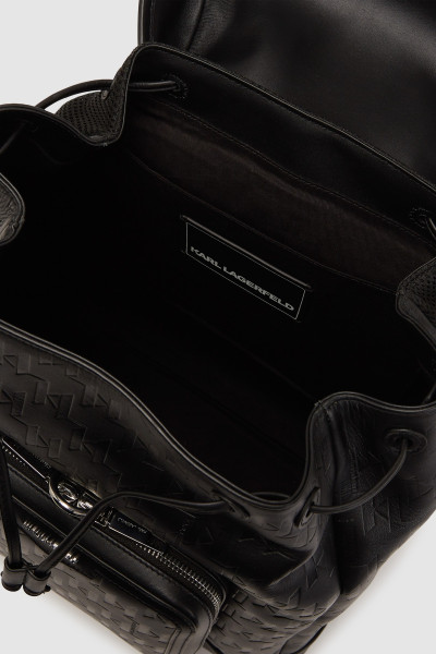 HÁTIZSÁK KARL LAGERFELD K/LOOM LEATHER BACKPACK - Kép 3