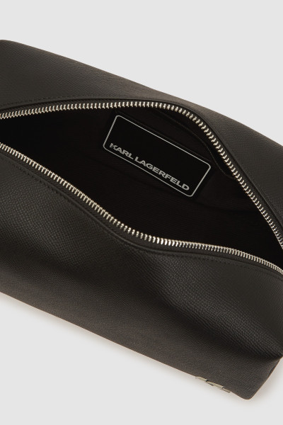 KOZMETIKAI TÁSKA KARL LAGERFELD K/MONOGRAM LEATHER WASHBAG - Kép 3
