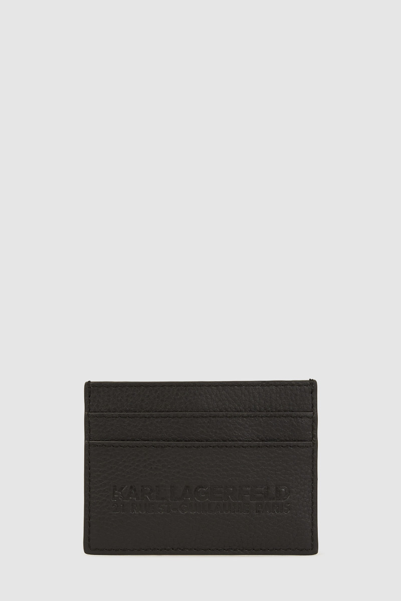 Bankkártya Tok Karl Lagerfeld K/Rsg Leather Cardholder Black