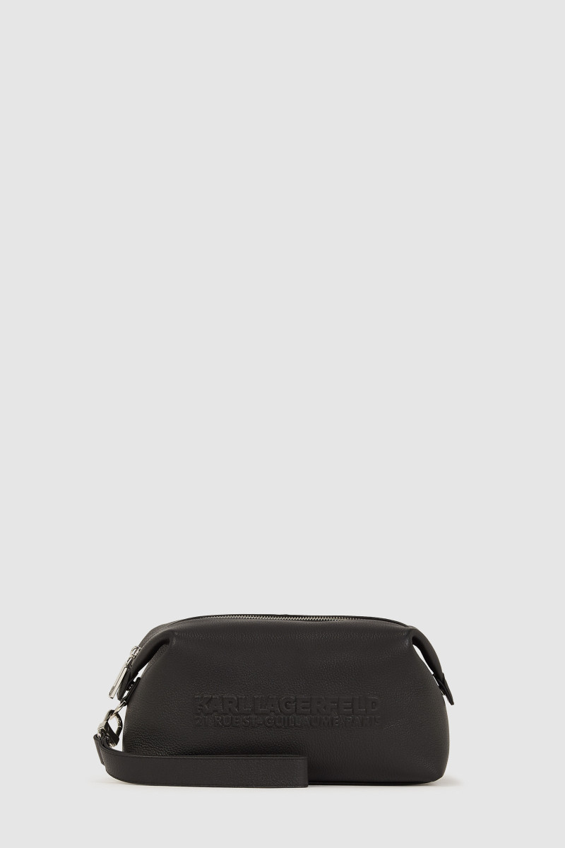 Kozmetická Taška Karl Lagerfeld K/Rsg Leather Washbag Black