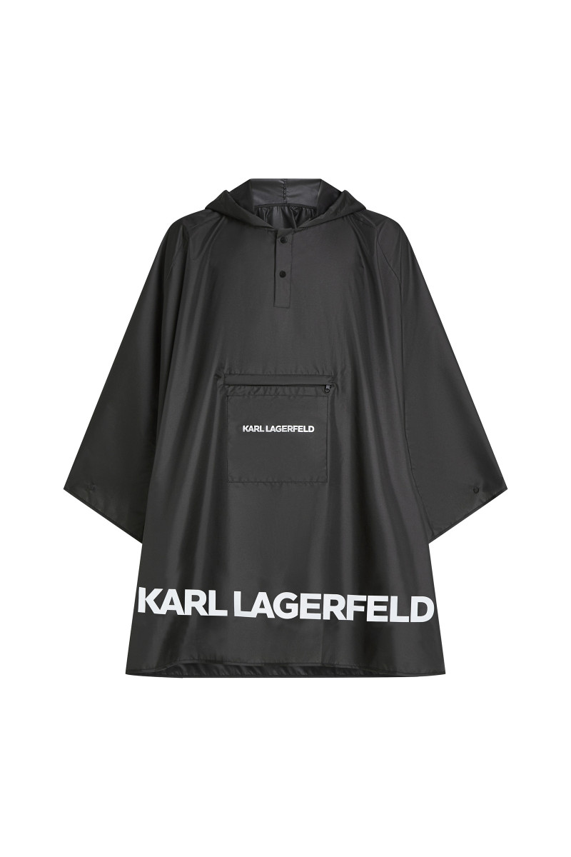 Pončo Karl Lagerfeld K/Essential Packable Poncho Black2