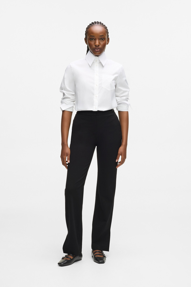 Nohavice Karl Lagerfeld Punto Pants Black