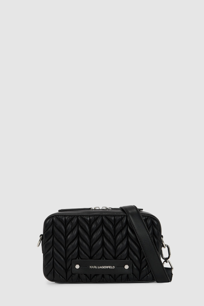 Kabelka Karl Lagerfeld K/Weave Camera Bag Black-Nickel