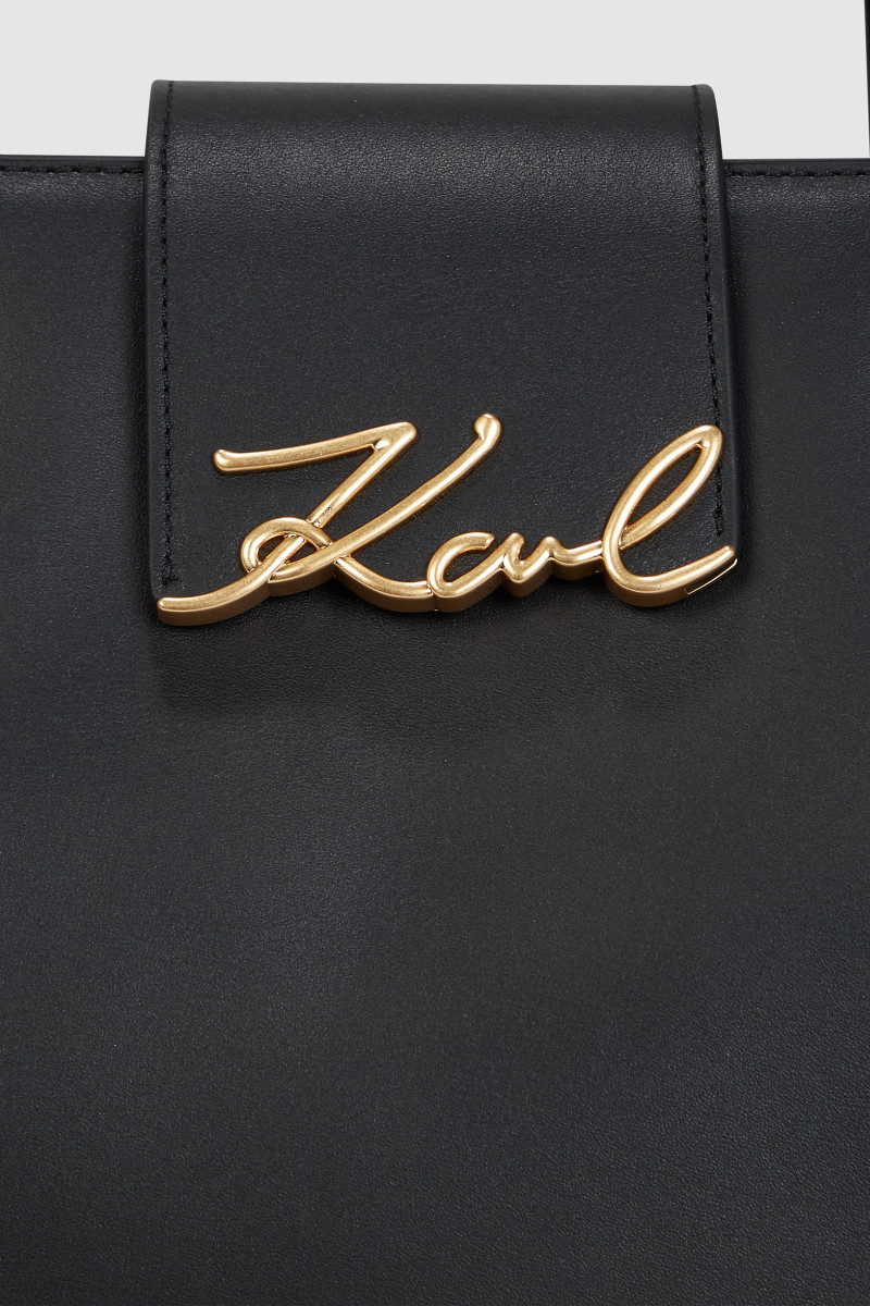 Kabelka Karl Lagerfeld K/Signature Md Tote Black/Gold