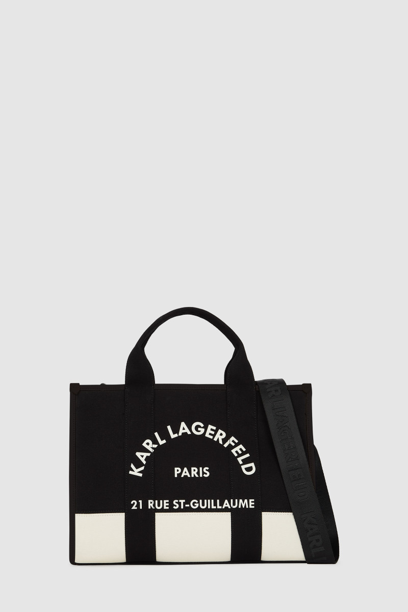 Kabelka Karl Lagerfeld K/Rsg Square Md Tote Col. Blk Cannoli Cream-Black