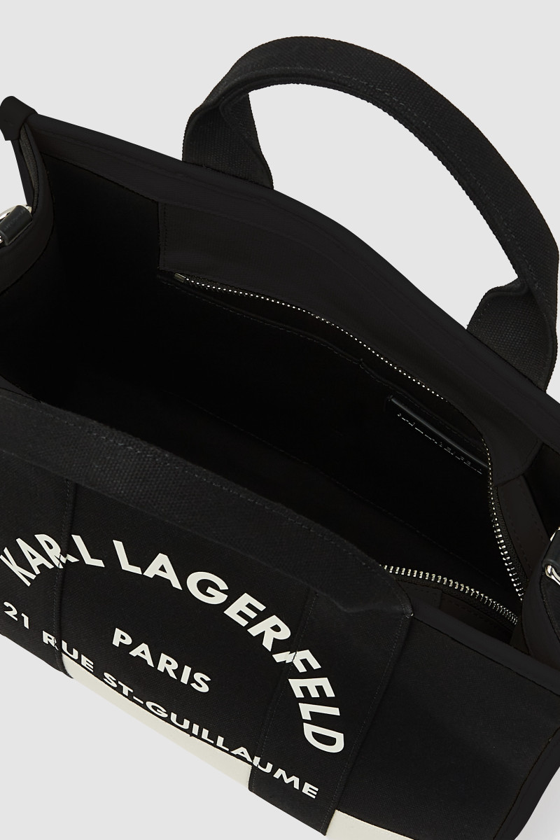 Kabelka Karl Lagerfeld K/Rsg Square Md Tote Col. Blk Cannoli Cream-Black