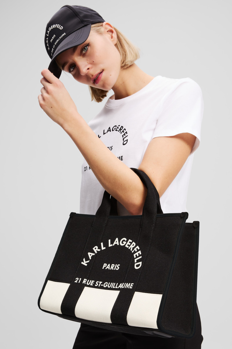Kabelka Karl Lagerfeld K/Rsg Square Md Tote Col. Blk Cannoli Cream-Black