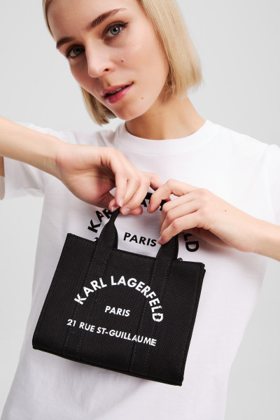 RETIKÜL KARL LAGERFELD K/RSG SQUARE MINI E/W TOTE - Kép 5