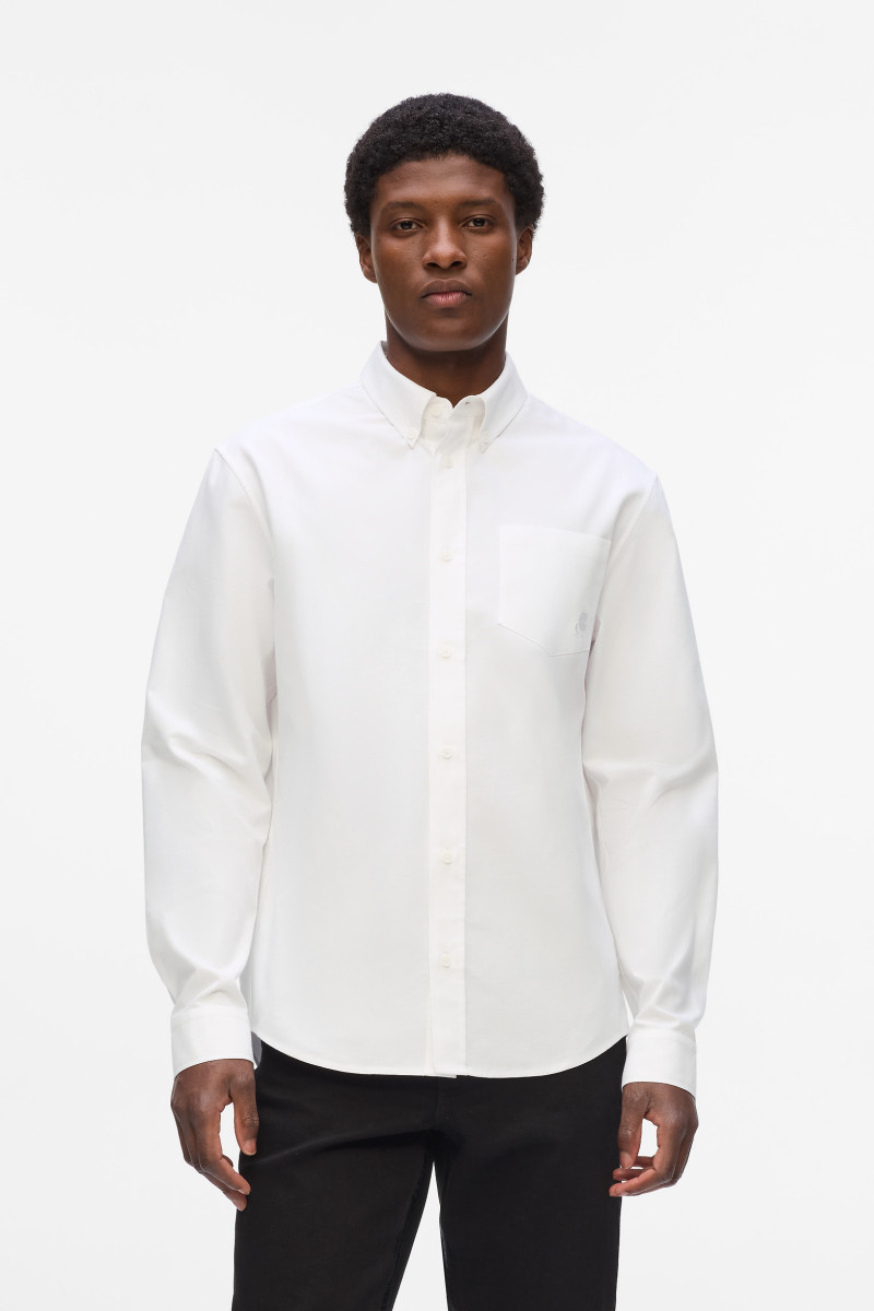 Košeľa Karl Lagerfeld Kameo Shirt W/ Pocket White