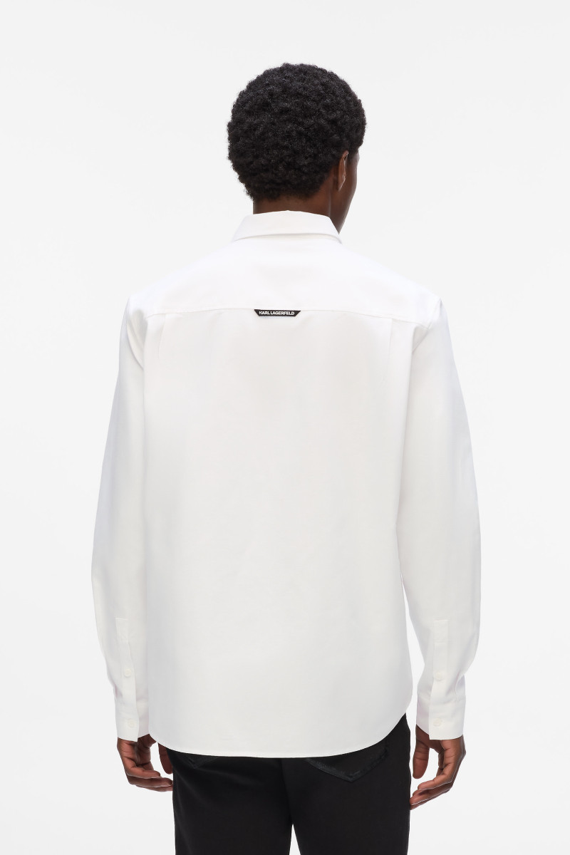 Košeľa Karl Lagerfeld Kameo Shirt W/ Pocket White
