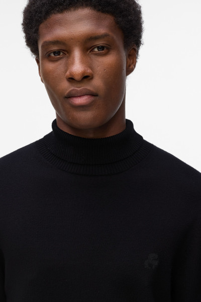 GARBÓ KARL LAGERFELD KAMEO LOGO TURTLENECK - Kép 3
