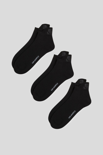ZOKNI KARL LAGERFELD K/KAMEO LOGO SNEAKER SOCK 3P - Kép 2