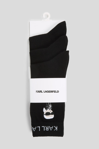 ZOKNI KARL LAGERFELD K/IKON SOCK 3P - Kép 4