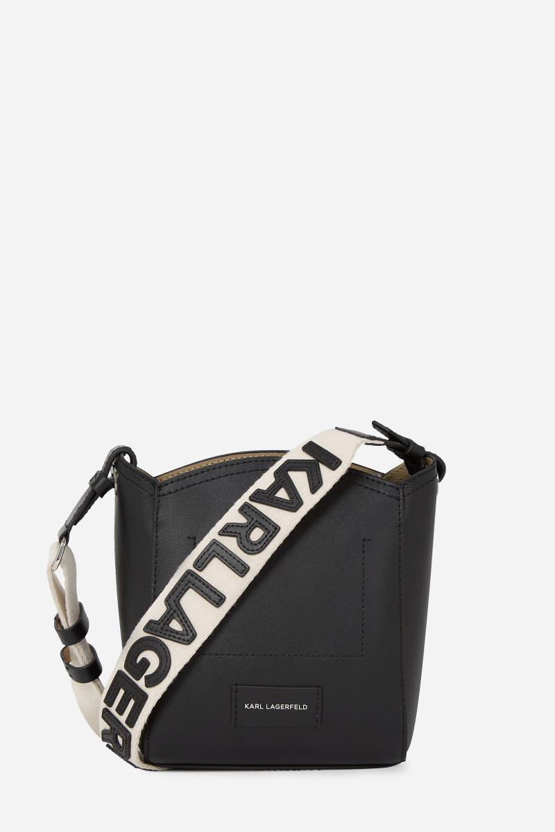 Kabelka Karl Lagerfeld K/Circle Sm Bucket Perforated Black