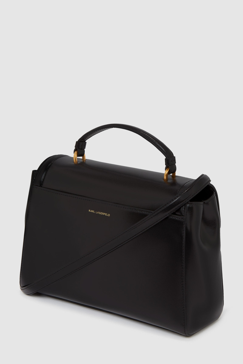 Kabelka Karl Lagerfeld K/Autograph Md Top Handle Blck Black/Gold