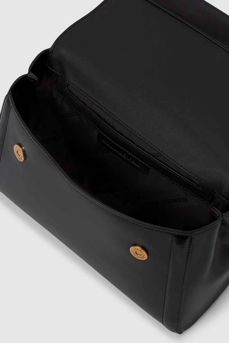 Kabelka Karl Lagerfeld K/Autograph Md Top Handle Blck Black/Gold