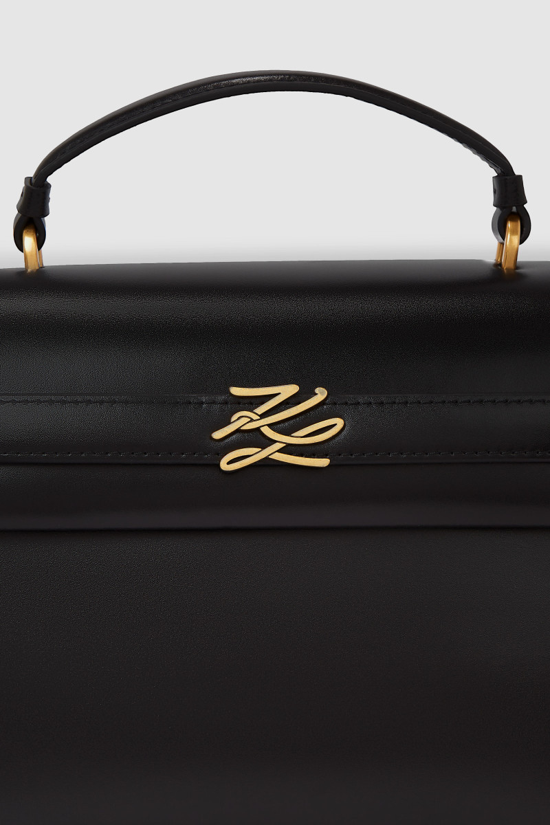 Kabelka Karl Lagerfeld K/Autograph Md Top Handle Blck Black/Gold