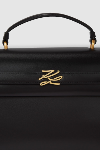 RETIKÜL KARL LAGERFELD K/AUTOGRAPH MD TOP HANDLE BLCK - Kép 4