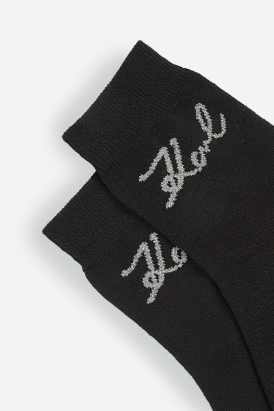 ZOKNI KARL LAGERFELD K/SIGNATURE LOGO SOCK 3P - Kép 3