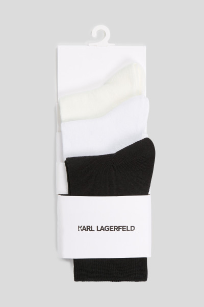 ZOKNI KARL LAGERFELD K/SIGNATURE LOGO SOCK 3P - Kép 4