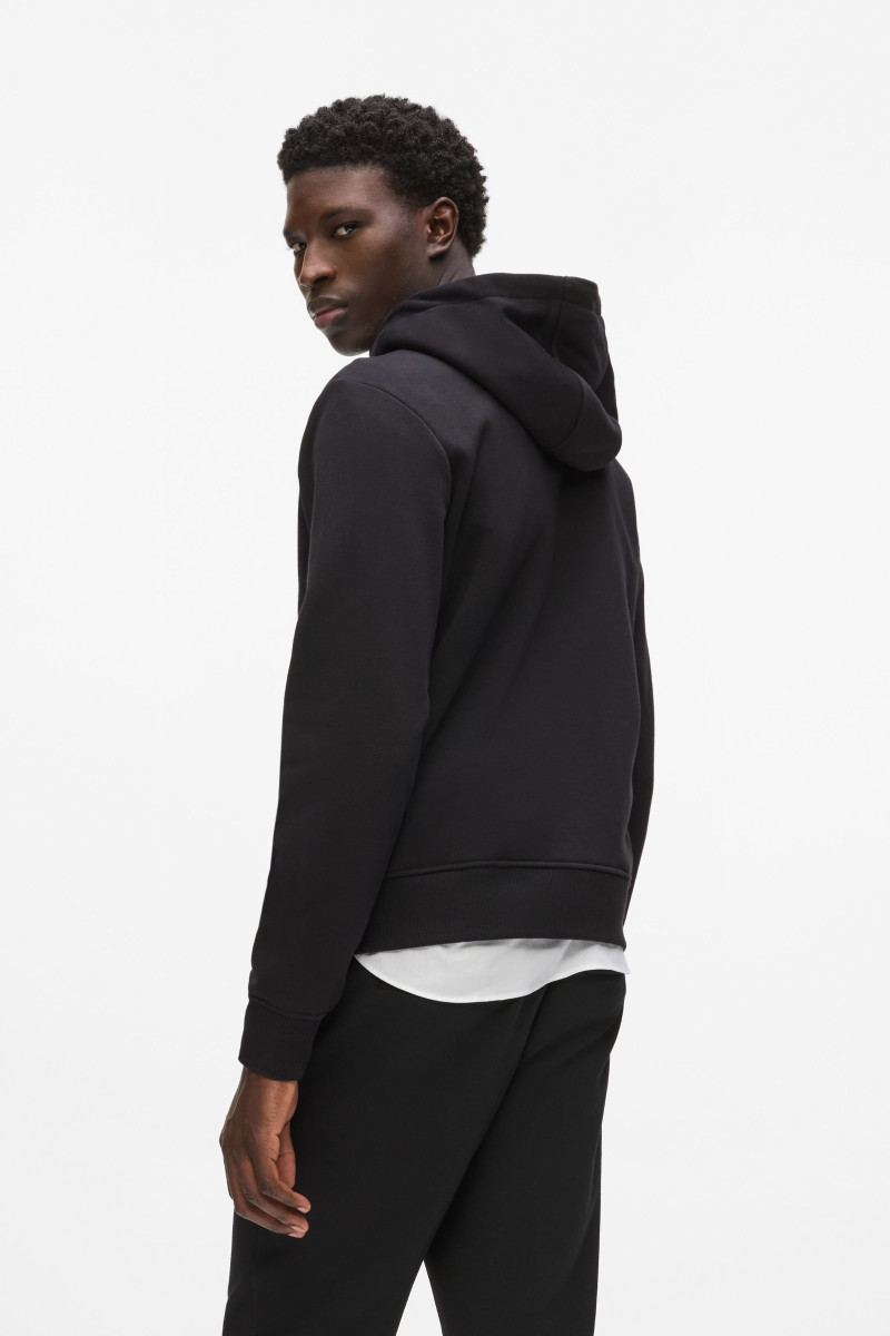 Mikina Karl Lagerfeld Kameo Logo Zip Up Black
