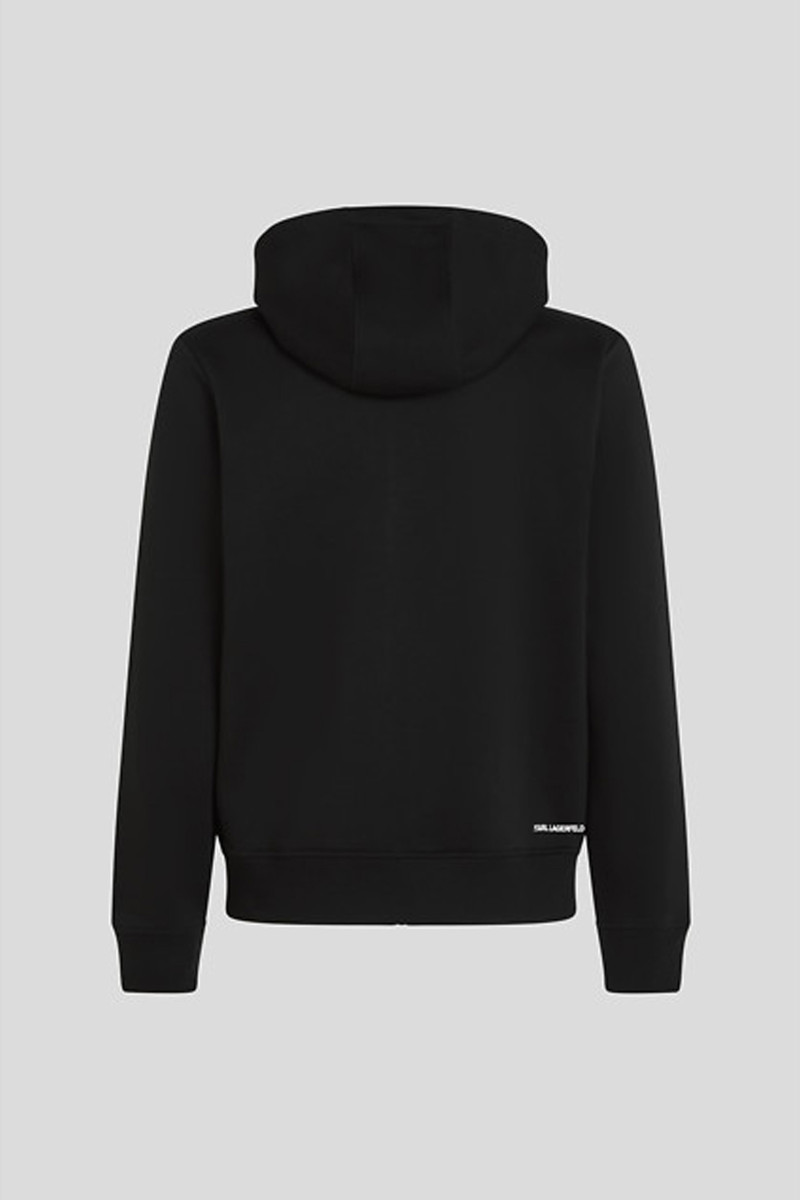 Mikina Karl Lagerfeld Kameo Logo Zip Up Black