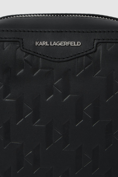 CROSSBODY KARL LAGERFELD K/LOOM LEATHER NS CROSSBODY - Kép 4