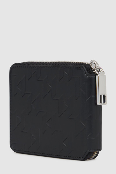 PÉNZTÁRCA KARL LAGERFELD K/LOOM LEATHER ZIP WALLET - Kép 2