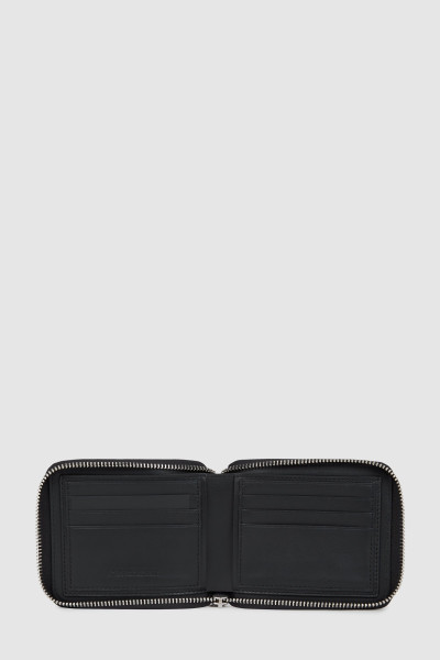 PÉNZTÁRCA KARL LAGERFELD K/LOOM LEATHER ZIP WALLET - Kép 3