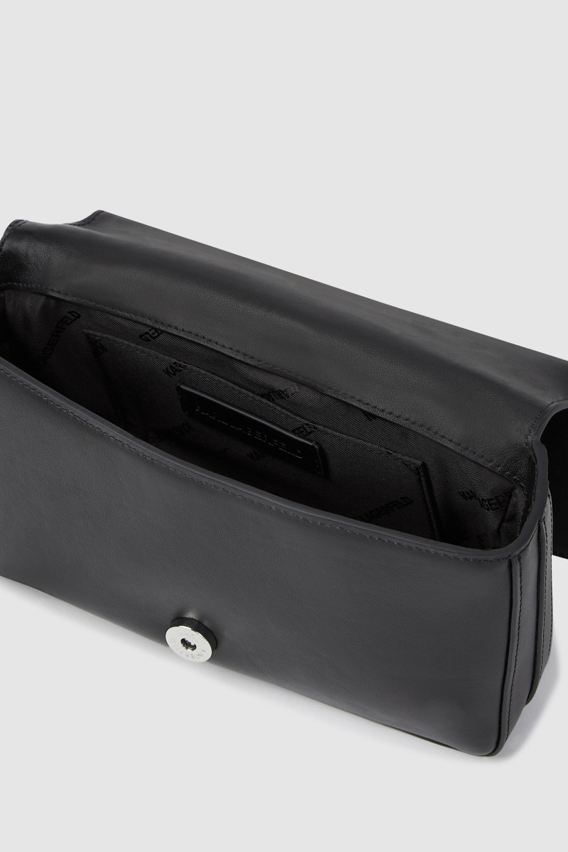 Kabelka Karl Lagerfeld K/Signature 2.0 Slim Sm Cb Black-Nickel