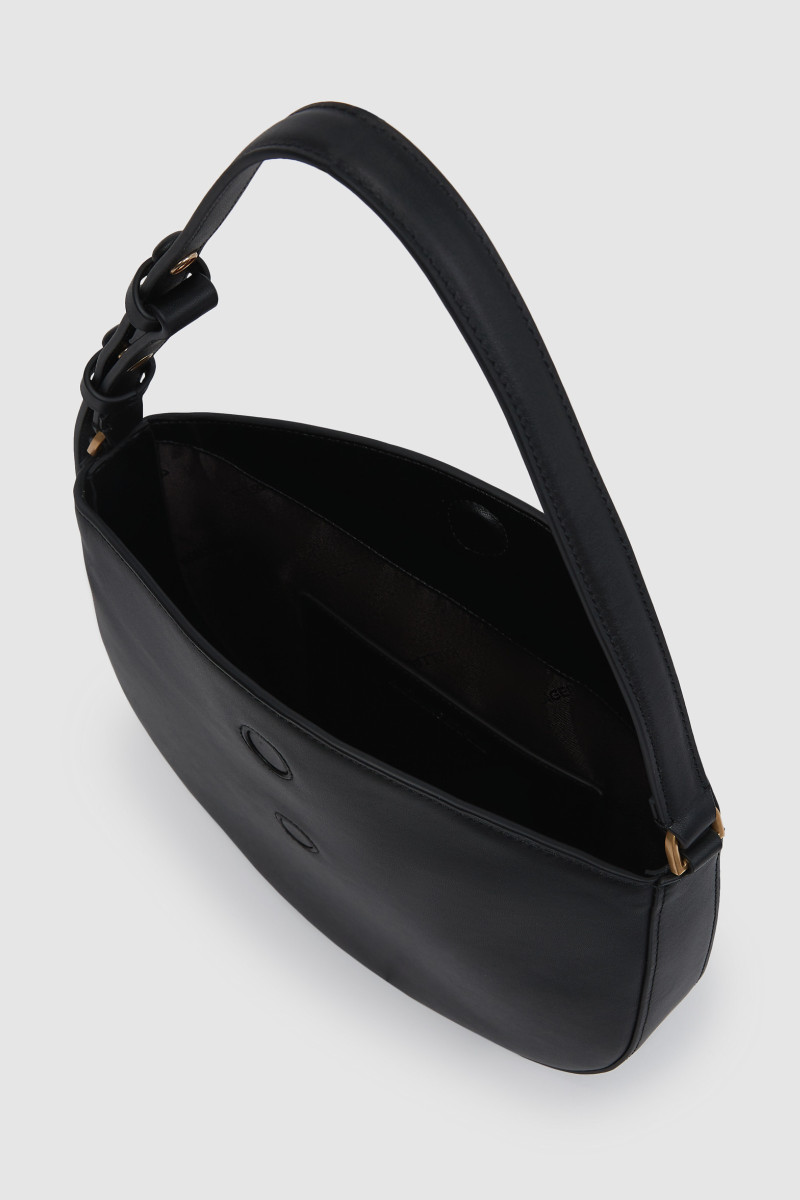 Kabelka Karl Lagerfeld K/Signature Fl Halfmoon Shb Black/Gold
