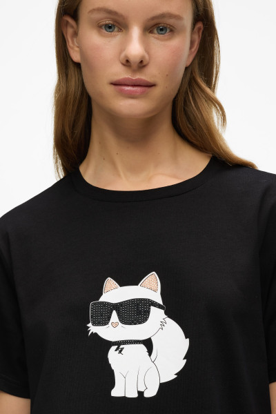 PIZSAMA KARL LAGERFELD IKON RHINESTONE PJ DRESS - Kép 3
