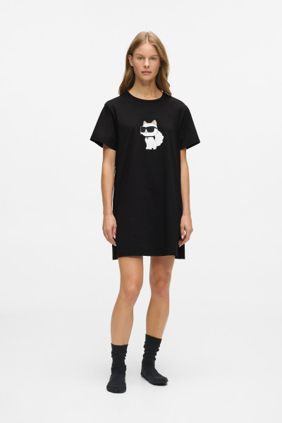 PIZSAMA KARL LAGERFELD IKON RHINESTONE PJ DRESS - Kép 4