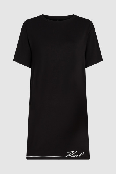 PIZSAMA KARL LAGERFELD SIGNATURE T-SHIRT PJ DRESS - Kép 5